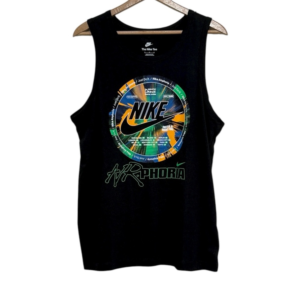 Nike Tank Top Men’s Size Medium Black Airphoria Sporty Athletic Athleisure NEW